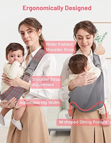 Mumgaroo Adjustable Baby Sling, Breathable Toddler Carrier for 0-36 Months — view 5