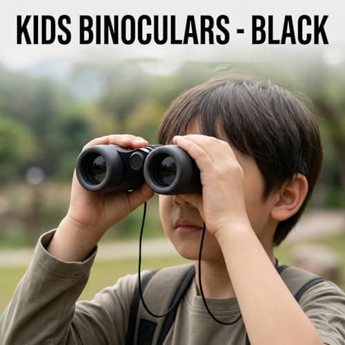 Hopzab 4x30 Mini Binoculars – High Magnification, Waterproof and Portable, Ideal for Birdwatching, Hiking, Camping and Outdoor Activities – Black — view 4