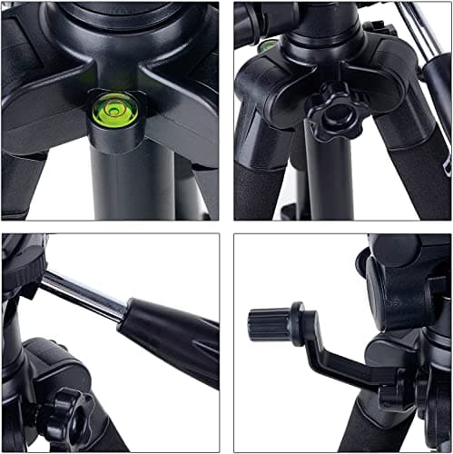 Zomei Q111 Travel Camera Tripod Lightweight with3 Way Fluid Panhead(Orange) — view 4