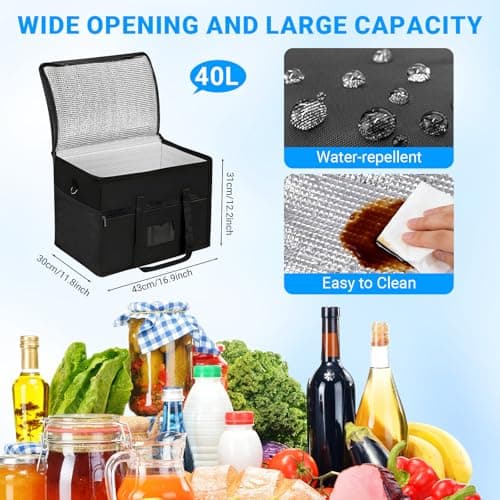 YINKIGI 40 L Large Cool Bag, Insulated Soft Cooler Bag Reusable — view 2