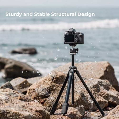 Lightweight 72 Inch Tripod with Wireless Remote for Outdoor & Travel — view 6