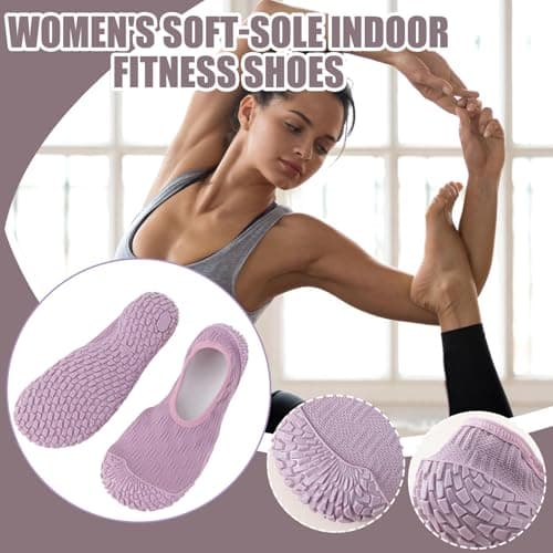 Barefoot Shoes, Treadmill Shoes, Women's Treadmill Shoes, Lightweight Socks, Comfortable Indoor Shoes, Comfortable for Travel and Dancing, Lavender, 5 UK — view 2