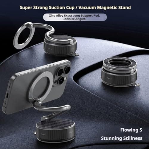 Magnetic Car Phone Holder-Magnetic Phone Holder for Car with Extendable Arm — view 3