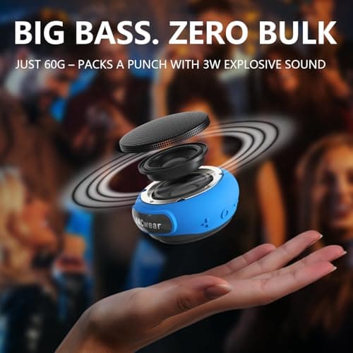 ANCwear Wearable Bluetooth Speaker with Clip, 3-Way Portable Mini Speaker — view 6
