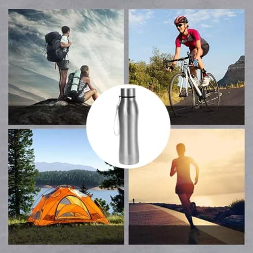 Wakuuea 1L Water Bottle Stainless Steel, Large Metal Bottle — view 4