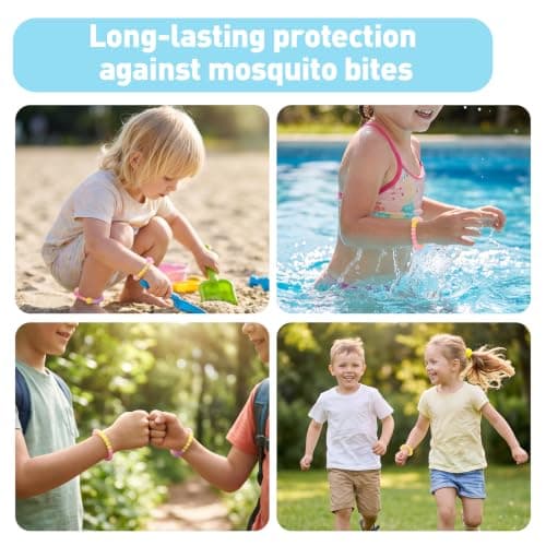 3PCS Mosquito-Repellent Bracelets Glow-in-the-Dark, Silicone Mosquito-Repellent Bracelets with Natural for Kids Adults, Outdoor Travel Summer(Purple) — view 4