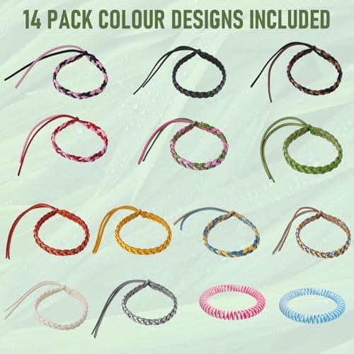 Diswoe Mosquito Repellent Bracelet 14 Pack – Plant-Based DEET-Free Bands — view 3