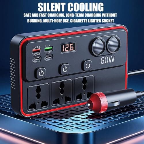 Car Power Inverter, Vehicle Voltage Converter, 12V To 220V Converter — view 5