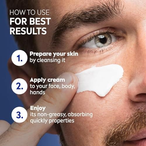 NIVEA MEN - Crème Moisturiser - Face, Hand & Body Cream - Enriched With Aloe Vera & Vitamin E - Cares & Hydrates - Non-Greasy - Absorbs Quickly - All Skin Types - 150 ml — view 5