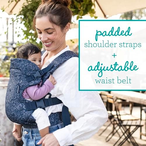 Infantino Flip Advanced 4-in-1 Baby Carrier - Ergonomic, Convertible, Face-in and Face-Out Front and Back Baby Carrier Newborn to Toddler 3.6-14.5 kg, Floral Navy — view 4