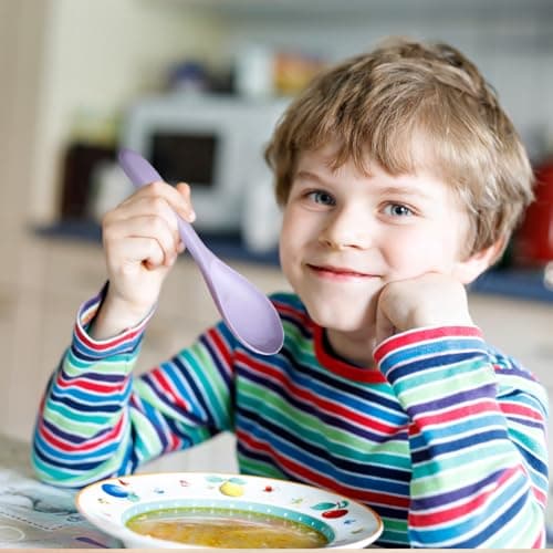 Reusable Cutlery Set with Case, Portable Plastic Travel Knife Fork Spoon — view 4