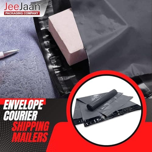 JeeJaan® 5 Pcs of Large Grey Postage Bags 24" x 36" - 610 x 914 mm Grey Parcel Bags Extra Strong Polythene Mail Envelopes for Packaging Parcel Self Seal Poly Mailer Ideal for Shipping Purpose — view 6