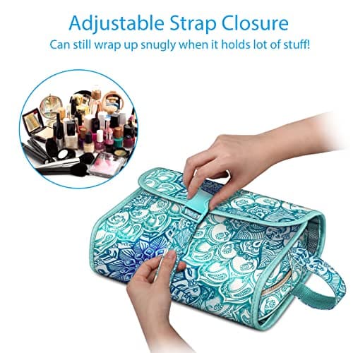 FINPAC Portable Toiletry Travel Wash Bag, Large Hanging Makeup Organiser — view 3