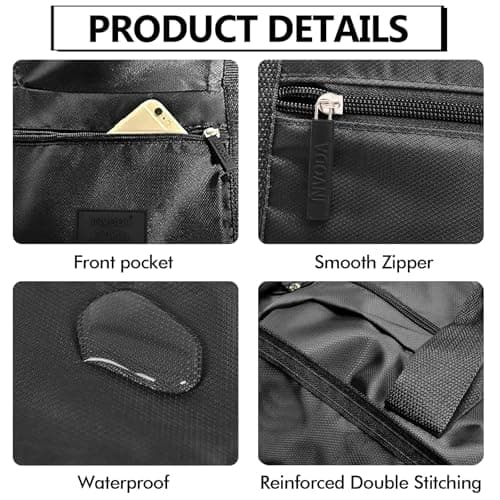 INVODA Foldable Travel Duffel Bag 26L Lightweight,Water Repellent & Tear Resistant Travel Luggage Bag by, 4PCS, Foldable — view 4