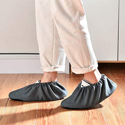 3 Pairs Reusable Non-Slip Shoe Covers, Washable Indoor Overshoes — view 2