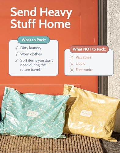 PACKD Prepaid & Prelabeled Shipping Bags for Clothes, Laundry, & Overflow - Waterproof, Tear-Resistant, Tamper-Sealed, Lightweight, Folds Flat Travel Packaging Bags - 3-Pc Bundle, 15" x 19" — view 4