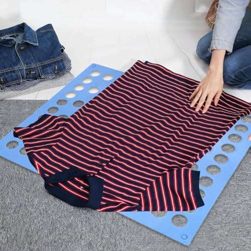 Clothes Folding Board Fast Shirt Folder for Adults Laundry (black) — view 5