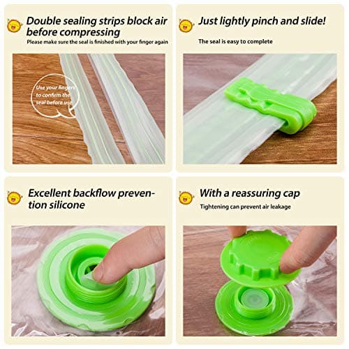 Opaza Extra Large 4 Packs Vacuum Storage Bags, Jumbo [130 x 100 cm] Airtight Space Saver Compression Bags XXL for Clothes,Duvets,Bedding — view 3