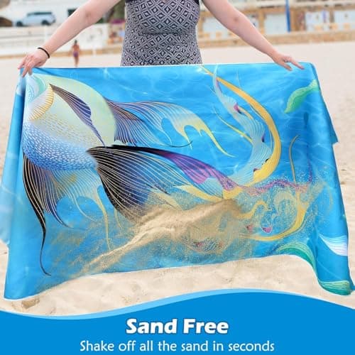 Bingobang 2 Pack Microfiber Beach Towels for Adults Extra Large 180×90 cm — view 5