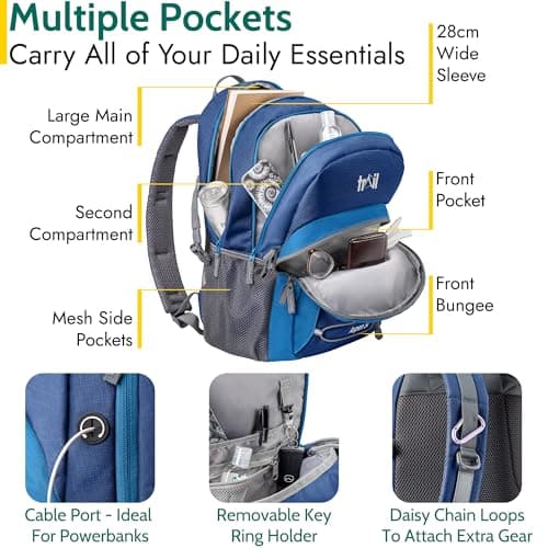 Trail Aspen Day Pack Backpack, 30L, Blue — view 3