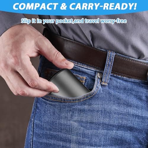 Mini Portable Electric Shaver,USB Travel Rotary Razor for Men — view 4