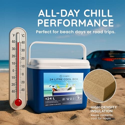 CUQOO Cool Box | Cooler Box Ice Box - Camping Cool Boxes Beach Travel Bag — view 3
