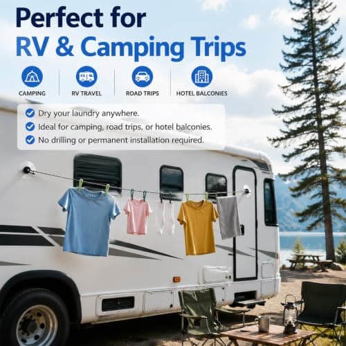 2 Pack Travel Washing Line Travel Clothes Line HolidayWashing Lines — view 6