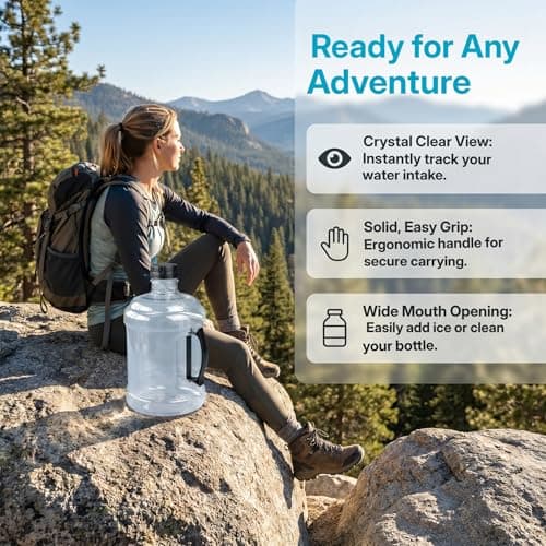 FashionCha Thickened Water Dispenser Bottle 3l Empty Water Bottle Container Large Jumbo Water Container BPA Free Water Cooler Dispenser Refill Water Bucket for Home Office Outdoor Travel, Black — view 6