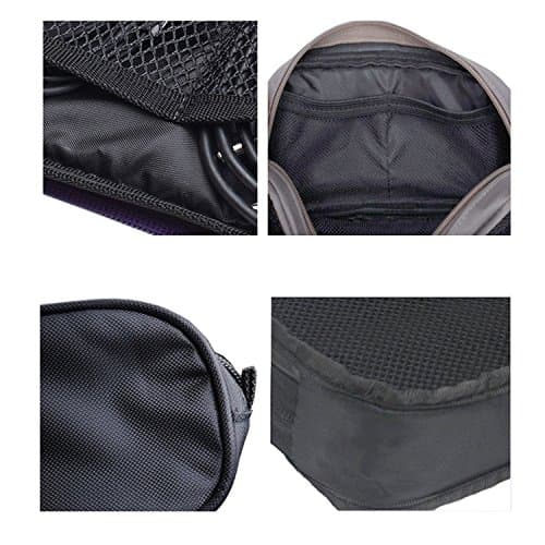 Universal Electronics Accessories Travel Organizer - Zipper Mesh Adapter Case for Laptop, Notebook, Tablet, Power, Mouse, Cord, USB Accessories - Red — view 4