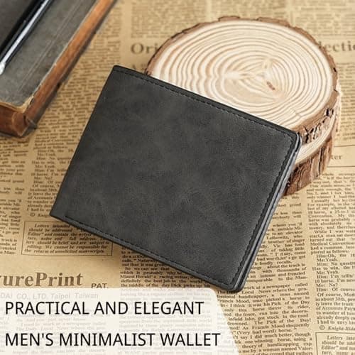 KEYRI 1 PCS Leather Wallets Mens Slim Wallet for Men UK — view 6