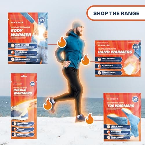 Bramble - Adhesive Toe Warmers (40 Pairs, 80 Total) - Ultra-Thin Stick-On Patches for Shoes and Boots - Air-Activated & Odour-Free - Up to 10 Hours of Heat — view 6