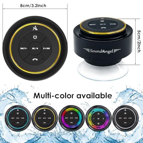 Xleader Pro Shower Speaker (Upgraded) Certified IPX7 Waterproof Bluetooth — view 6