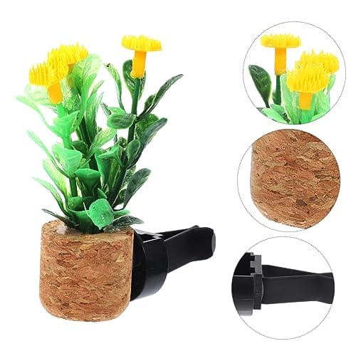 Car Air Freshener Clip Simulated Plant Pot Vent Decoration — view 4