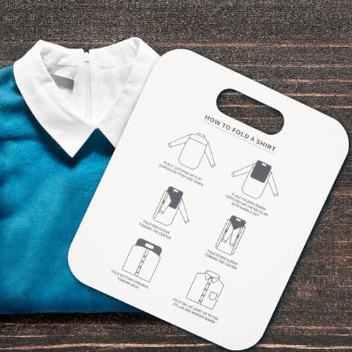 2pcs Laundry Folding Board PP Garment Folder for Closets and Drawers — view 5