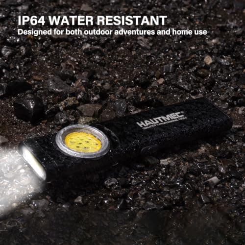 HAUTMEC 12-in-1 EDC Pocket Torch with Clip, Slim Flat Torch Rechargeable Work Light with USB-C Fast Charging, Dual Light, Magnetic Base, 500LM Aluminum LED Torches IP64 Waterproof & Drop-Resistant — view 5