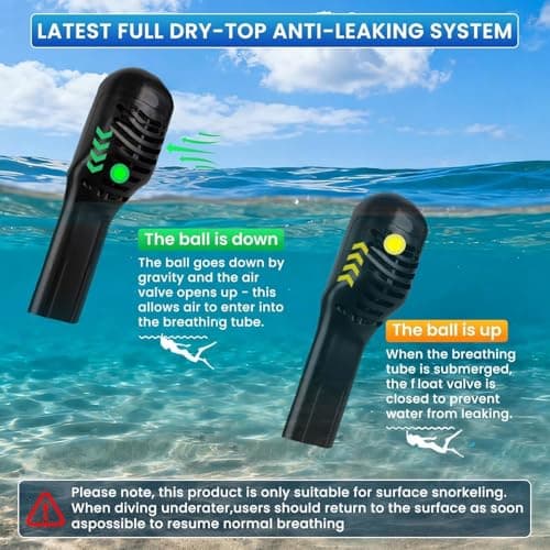 Full Face Snorkelling Mask, 180° Panoramic View Snorkel Gear, Sports Camera Compatible, Anti‑Fog Anti‑Leak Snorkel Mask for Adults & Kids for Beach Holiday (Green, L-XL) — view 4