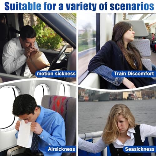 Hionfurt Motion Sickness Patches, 48 Patches for Car, Sea and Air Travel — view 6