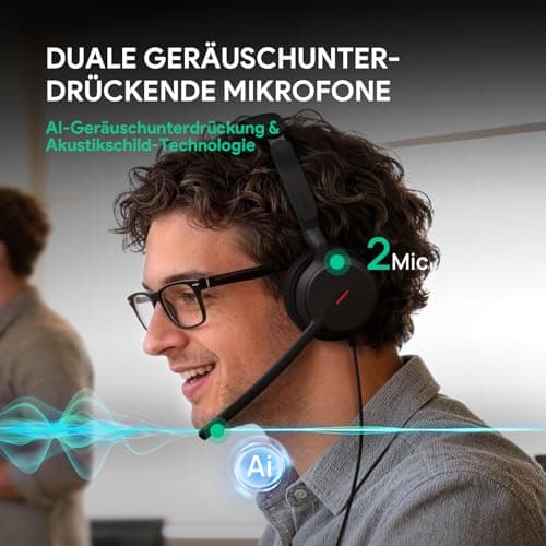 Yealink UH44 Wired USB Headset,Teams Certified,Noise-Canceling Mic,USB-C/A — view 2