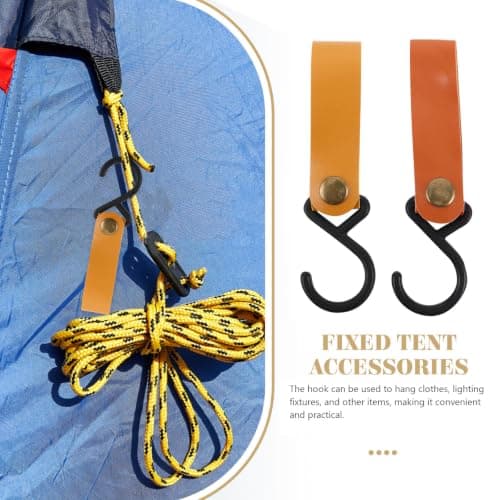 Amosfun 10pcs Portable S Shaped Camping Hanging Hook for Travel and Camping — view 4