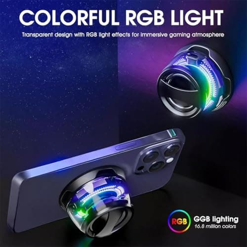 FiTspi Multifunctional Magnetic Bluetooth Speaker, G200 Portable Bluetooth Speaker with Multi-RGB Color Light and Phone Holder for Phones & Metal Surfaces, Ideal for Travel, Equipped with LED — view 2