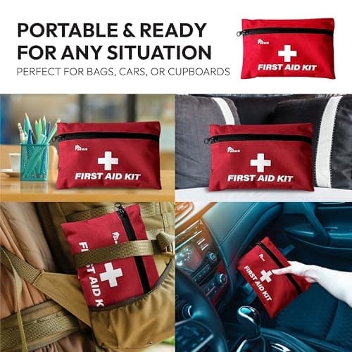 azark Premium First Aid Kit – 108 Piece Compact Emergency Medical Kit for Home, Car, Travel, Workplace, Hiking & Outdoor — view 5
