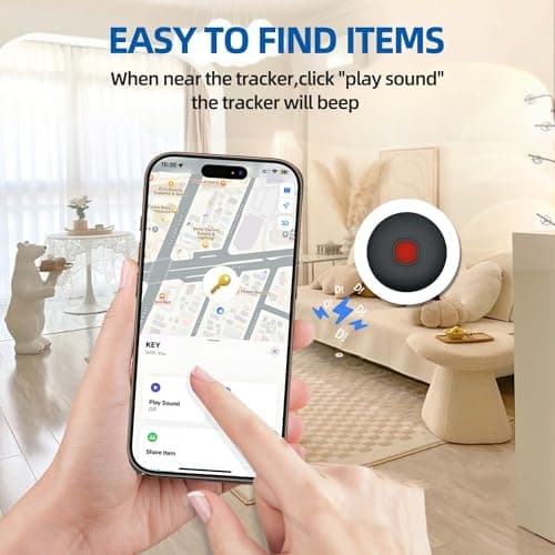 Car GPS Tracker No Subscription, iOS & Android, No SIM Card, Black — view 2