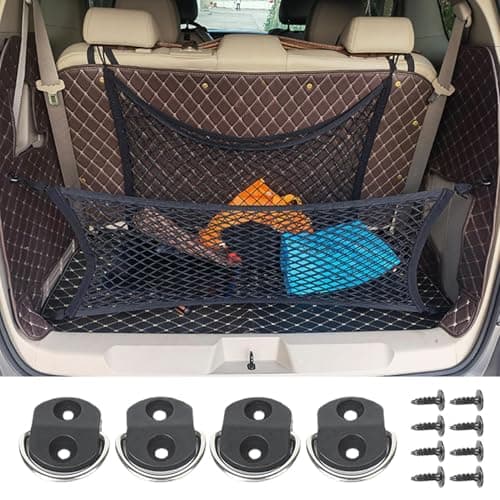 Eoixuqba Car Hook Fixing Points, Luggage Net Floor Hooks, Trunk Cargo Net Lashing Hooks, Vehicle Luggage Tag Net Hooks, Car Rear Trunk Clips, Mesh Replacement Hooks — view 2