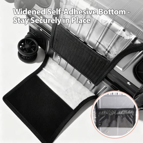 IONEKIUK 28in Clear PVC Suitcase Cover, Waterproof Large Suitcase Cover — view 4