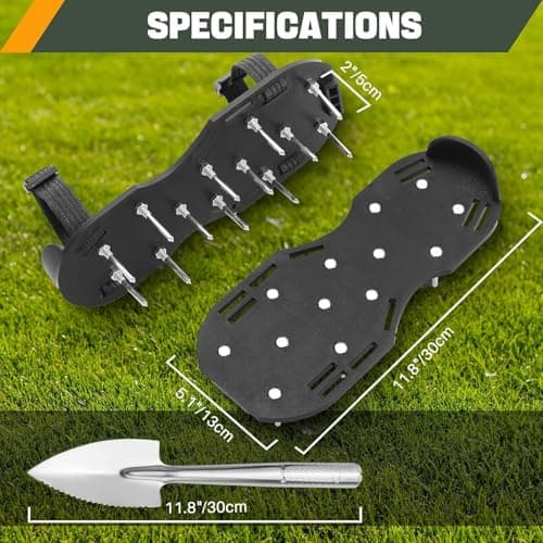 DASBET Epoxy Floor Spiked Shoes with Stainless Steel Shovel 2''/50mm Spikes — view 2