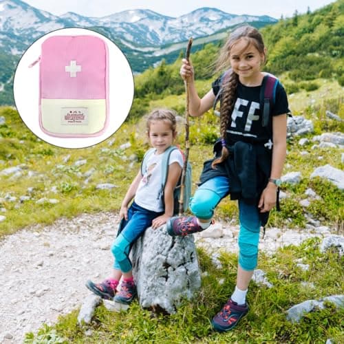 EQLEF Travel Mini First Aid Kit Bag - Pink — view 3