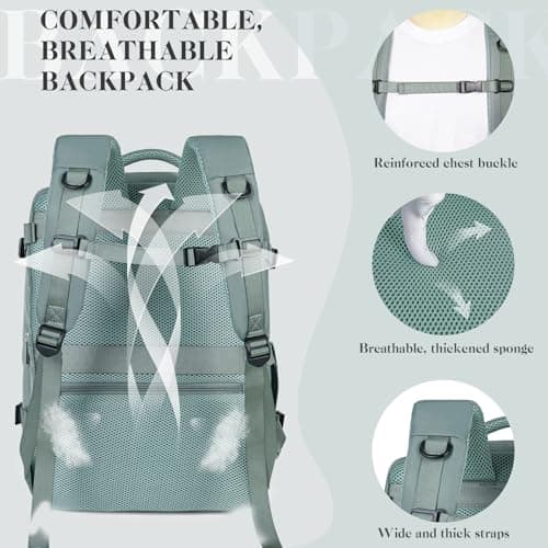 Hayayu Easyjet Cabin Bag 45x36x20 Underseat Cabin Bag Travel Backpack — view 6