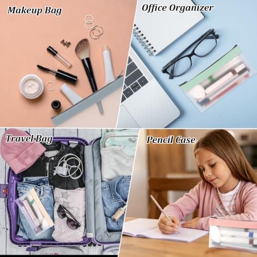 Wanciler 4Pcs Clear PVC Pencil Cases for Exams — view 6