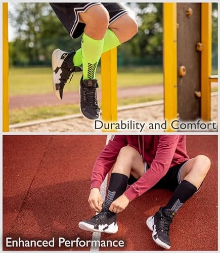 Sesto Senso Compression High Socks Women Men Sport Running 1-3 Pairs 7-10 Turquoise — view 3