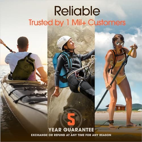 Waterproof Dry Bag 20L - Roll Top Compression Sack for Kayak Paddleboard — view 6
